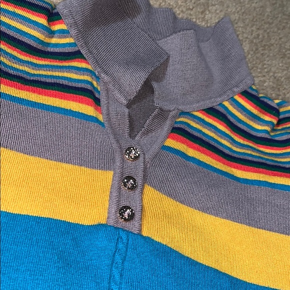 Comourful long sleeve cardigan top - Picture 2 of 4